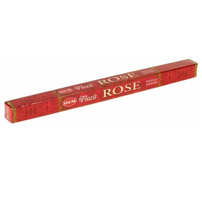 Hem Flora Masala Incense Sticks ROSE (Масала благовония РОЗА, Хем), уп. 8 палочек