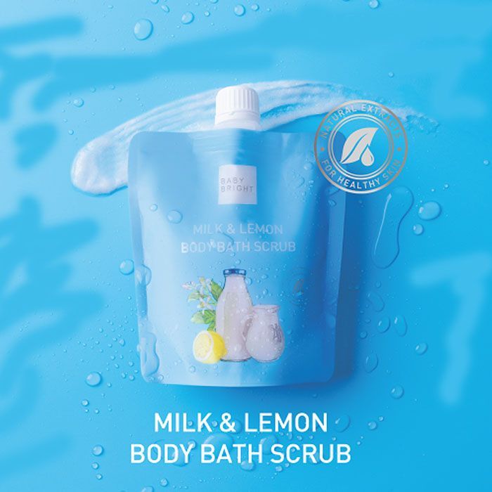 MILK & LEMON Body Bath Scrub, Baby Bright (Скраб для тела МОЛОКО И ЛИМОН), 250 г.