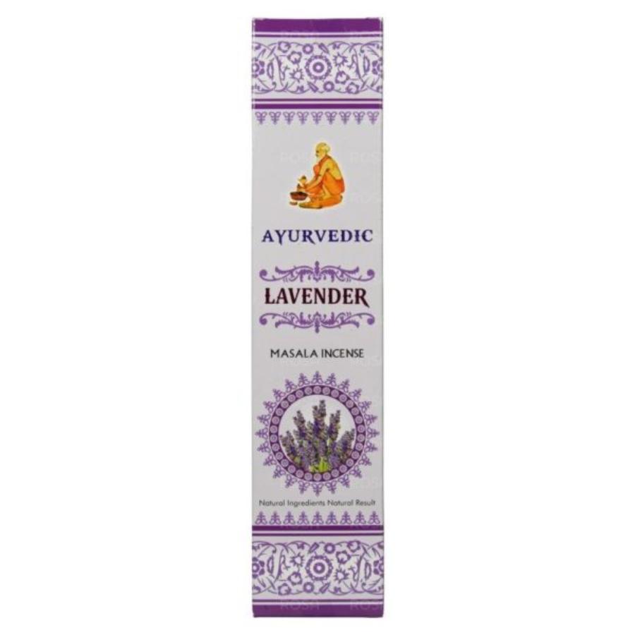 LAVENDER Masala Incense, Ayurvedic (ЛАВАНДА масала благовония, Аюрведик), уп. 15 палочек.