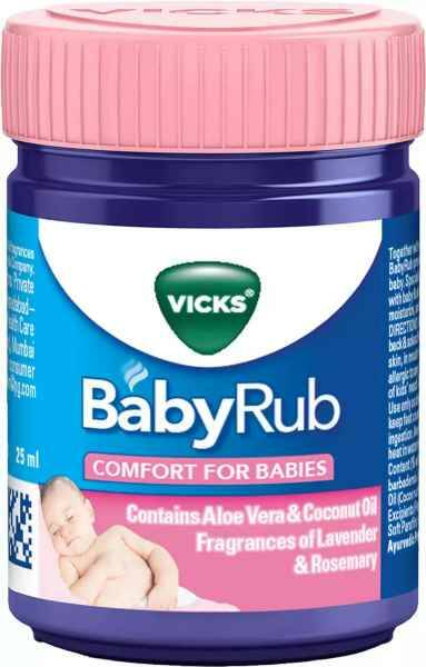 BABYRUB Comfort For Babies, Vicks (БЭЙБИРАБ бальзам детский, Викс), 25 мл.