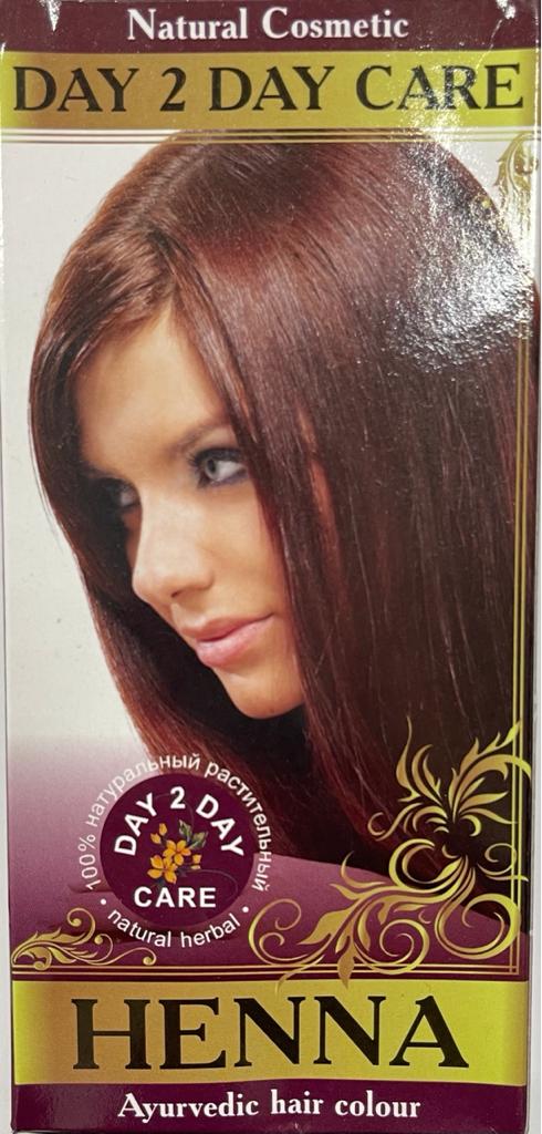 HENNA Ayurvedic Hair Colour, Day To Day Care (ХНА аюрведическая краска для волос, 100% чистый порошок хны, Дэй ту Дэй Кэр), 100 г.