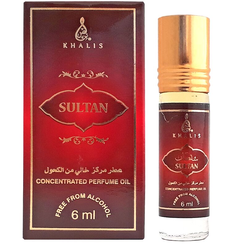 Concentrated Perfume Oil SULTAN, Khalis (Арабские масляные духи СУЛТАН, Кхалис), ролик, 6 мл.