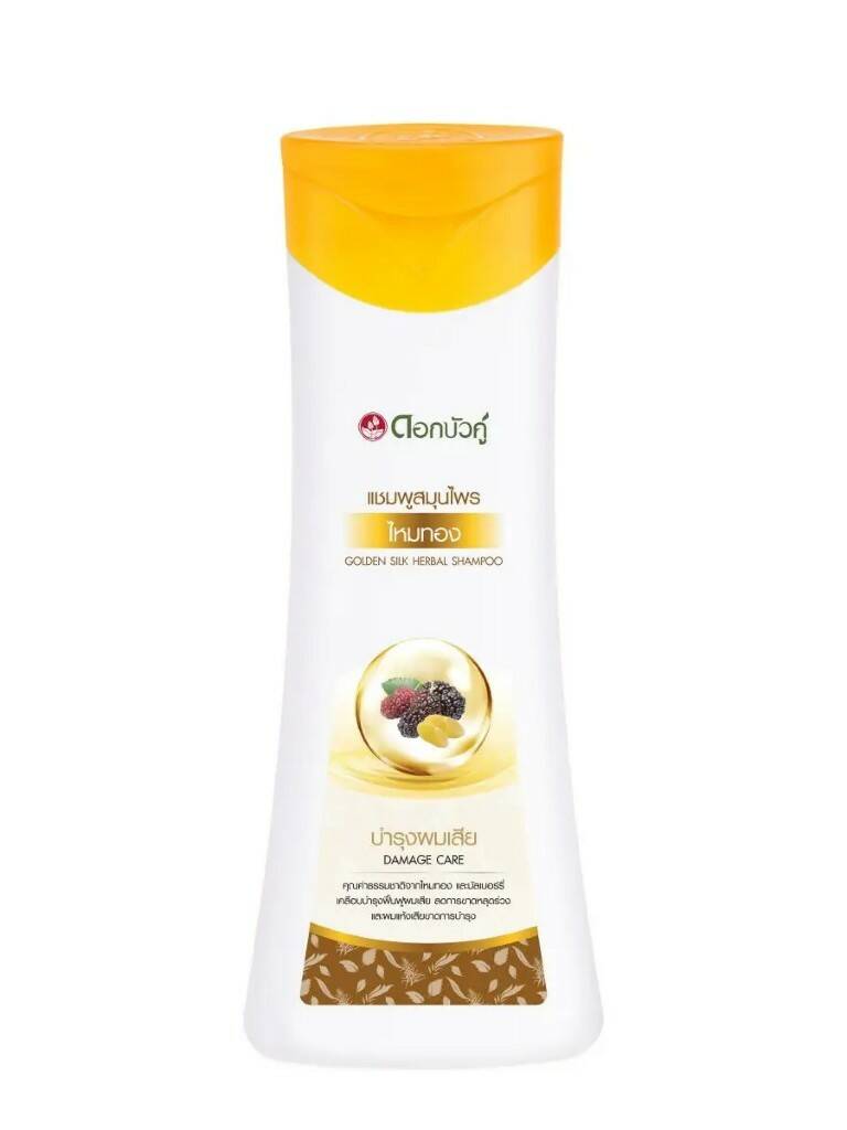 Dok Bu DAMAGE CARE Golden Silk Herbal Shampoo, Twin Lotus (Травяной шампунь для волос ЗОЛОТОЙ ШЕЛК, Твин Лотус), 180 мл.