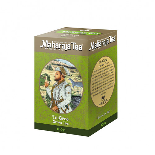 TINGREE Green Tea, Maharaja Tea (ТИНГРИ зелёный чай, Махараджа чай), 100 г.