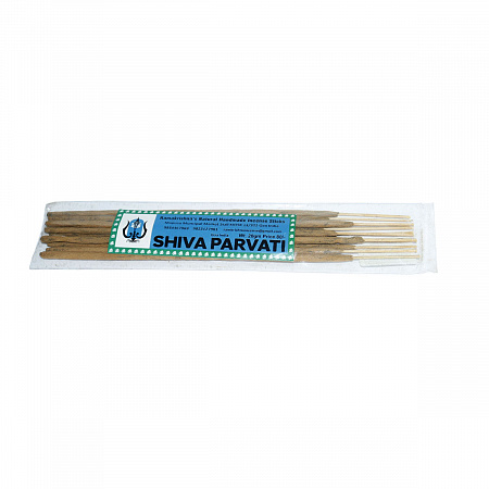 SHIVA PARVATI Ramakrishna's Natural Handmade Incense Sticks (ШИВА ПАРВАТИ натуральные благовония ручной работы, Рамакришна), 20 г.