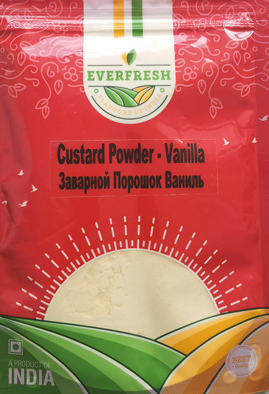 CUSTARD POWDER - Vanilla, Everfresh (ЗАВАРНОЙ ПОРОШОК ваниль, Эверфреш), 100 г.