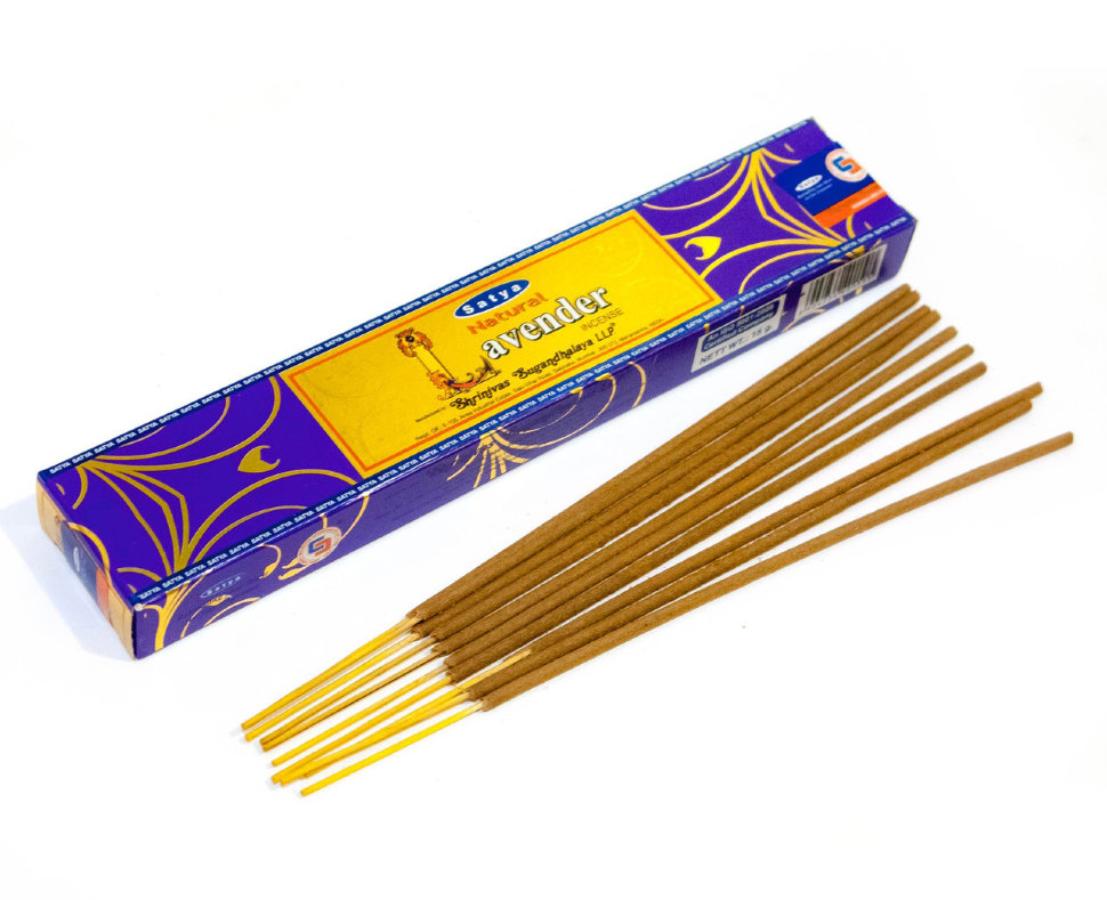 NATURAL LAVENDER Incense, Satya (Благовония НАТУРАЛЬНАЯ ЛАВАНДА, Сатья), 15 г.