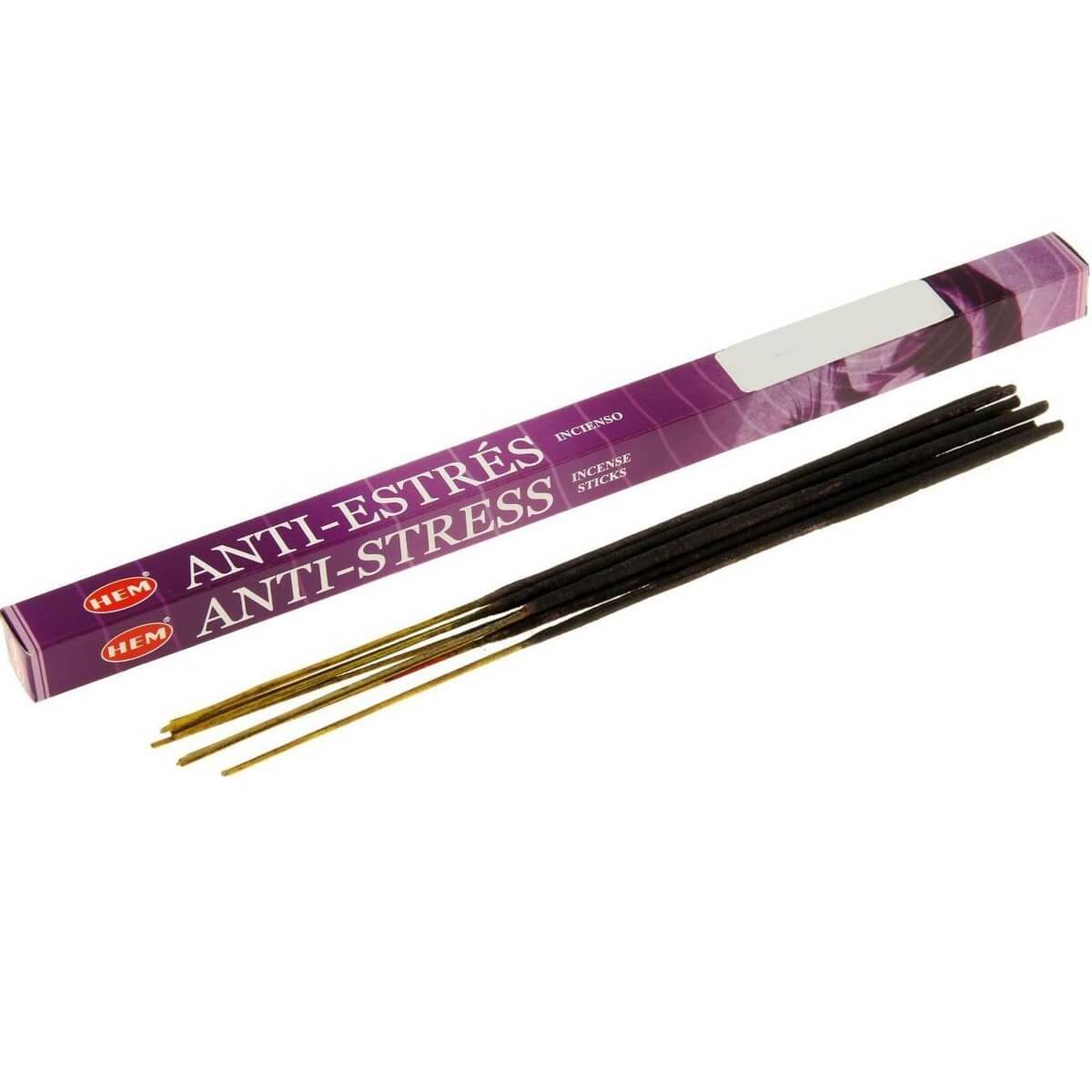 Hem Incense Sticks ANTI-STRESS (Благовония АНТИСТРЕСС, Хем), уп. 8 палочек.