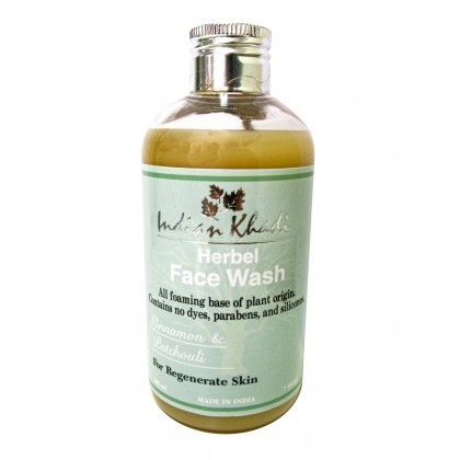 Herbal Face Wash CINNAMON & PATCHOULI, Indian Khadi (Натуральный гель для умывания КОРИЦА И ПАЧУЛИ, Регенерация кожи, Индиан Кхади), 200 мл.