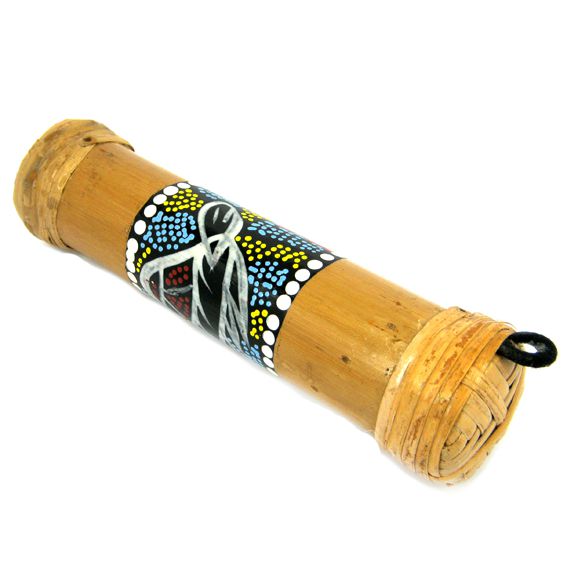 Посох ДОЖДЯ (бамбук, роспись в точку, длина 20 см.), с острова Бали, 1 шт.