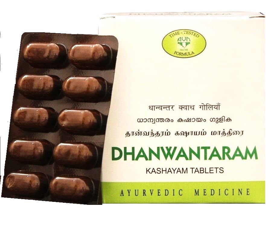 DHANWANTARAM Kashayam Tablets, AVN (ДХАНВАНТАРАМ Кашаям Таблетки, АВН), 100 таб.