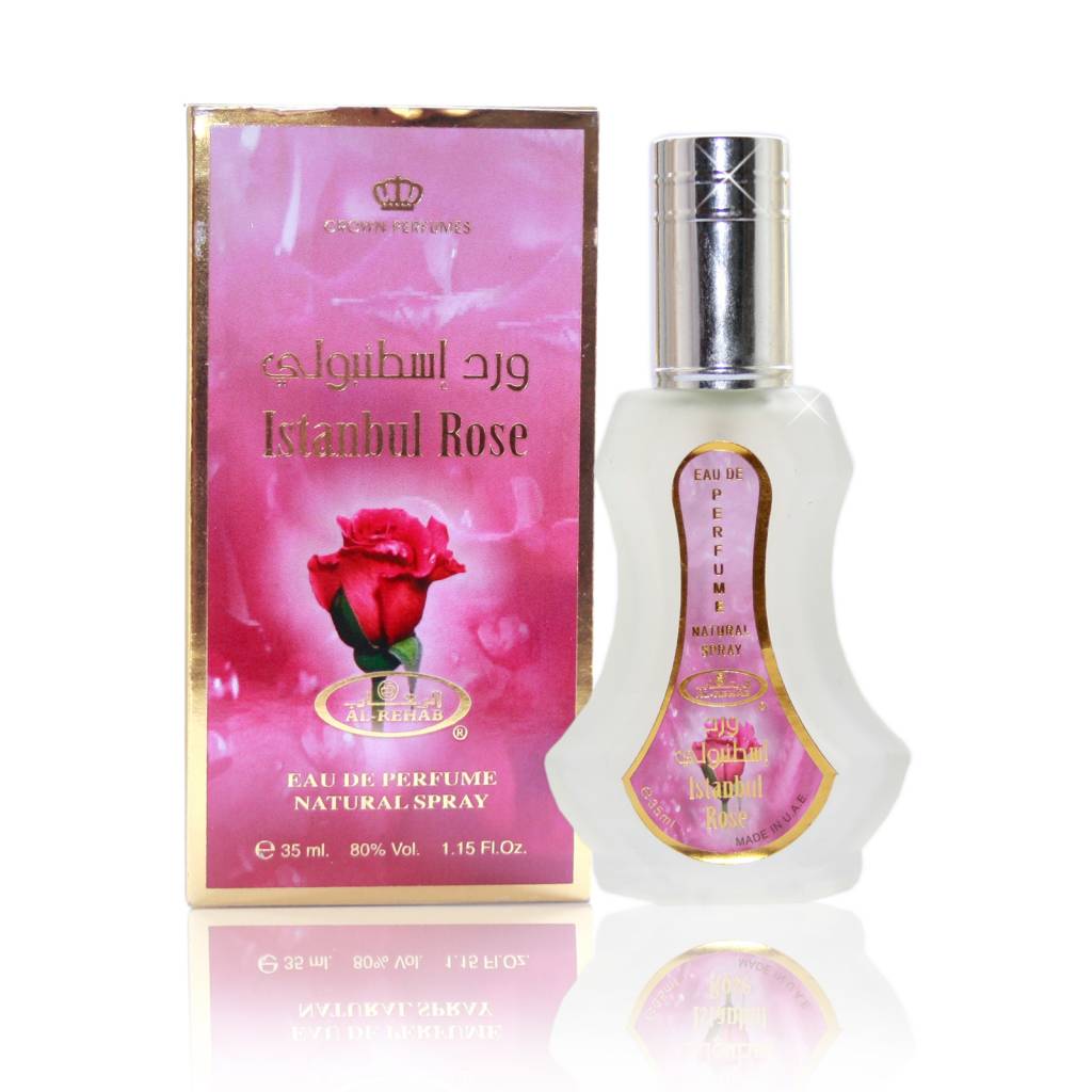 Al-Rehab Eau De Perfume ISTANBUL ROSE (Арабская парфюмерная вода СТАМБУЛЬСКАЯ РОЗА, Аль-Рехаб), СПРЕЙ, 35 мл.