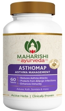 ASTHOMAP, Maharishi Ayurveda (АСТОМАП, от респираторных заболеваний, Махариши Аюрведа), 60 таб.