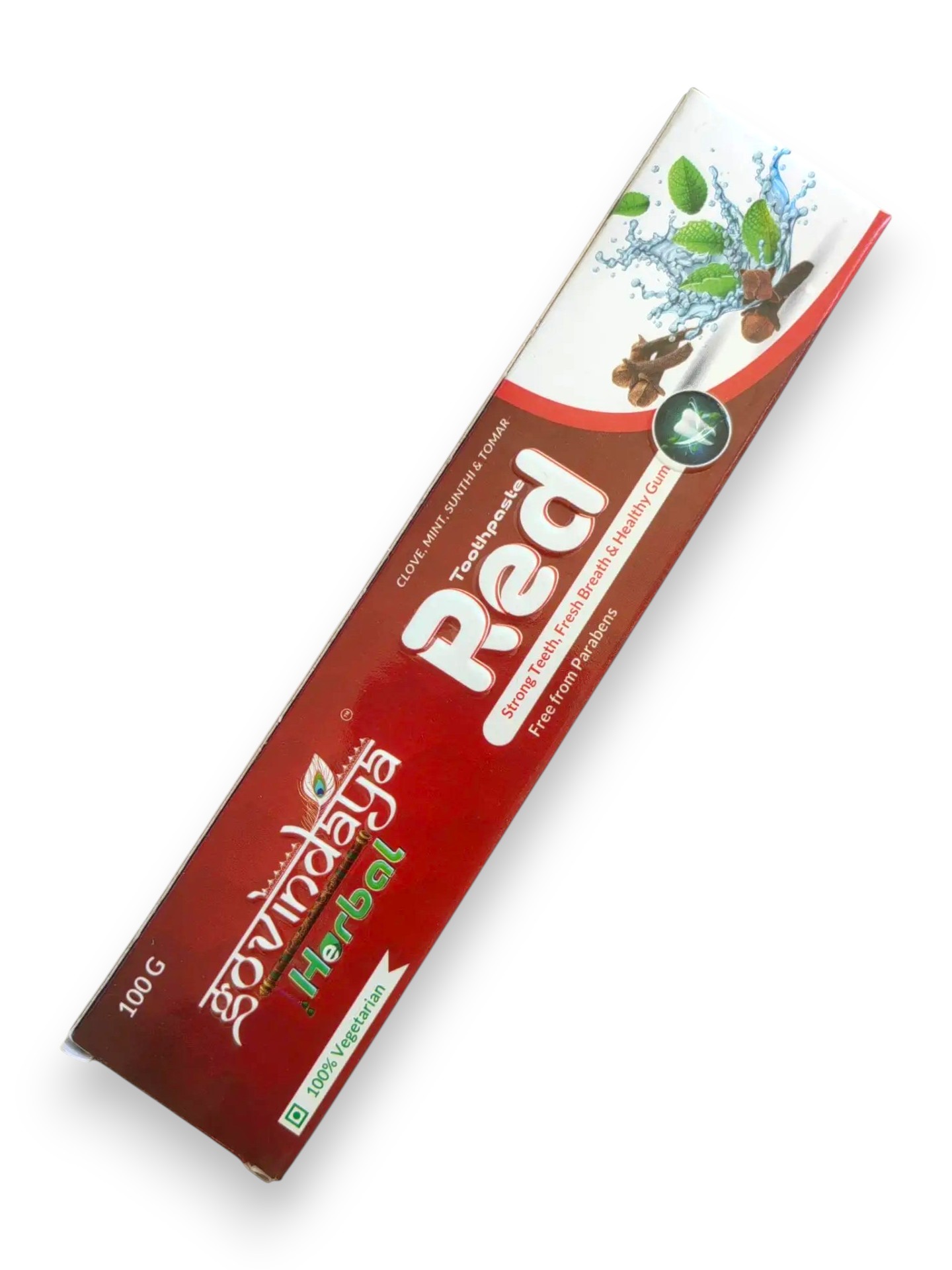 RED Toothpaste, Govindaya (КРАСНАЯ зубная паста, Говиндая), 100 г.