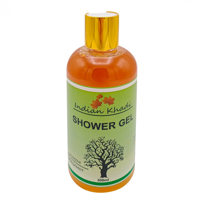 Shower Gel JASMINE BERGAMOT, Indian Khadi (Гель для душа ЖАСМИН БЕРГАМОТ), 300 мл.