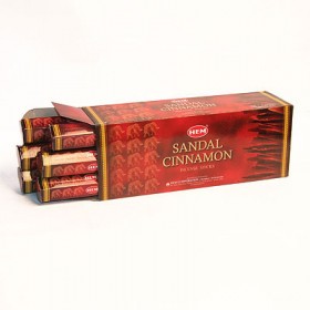 Hem Incense Sticks SANDAL-CINNAMON  (Благовония САНДАЛ-КОРИЦА, Хем), уп. 20 палочек.