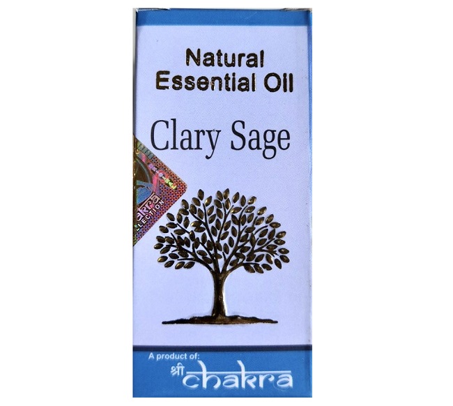 Natural Essential Oil CLARY SAGE, Shri Chakra (Натуральное эфирное масло ШАЛФЕЙ МУСКАТНЫЙ (клэри сейдж), Шри Чакра), 10 мл.