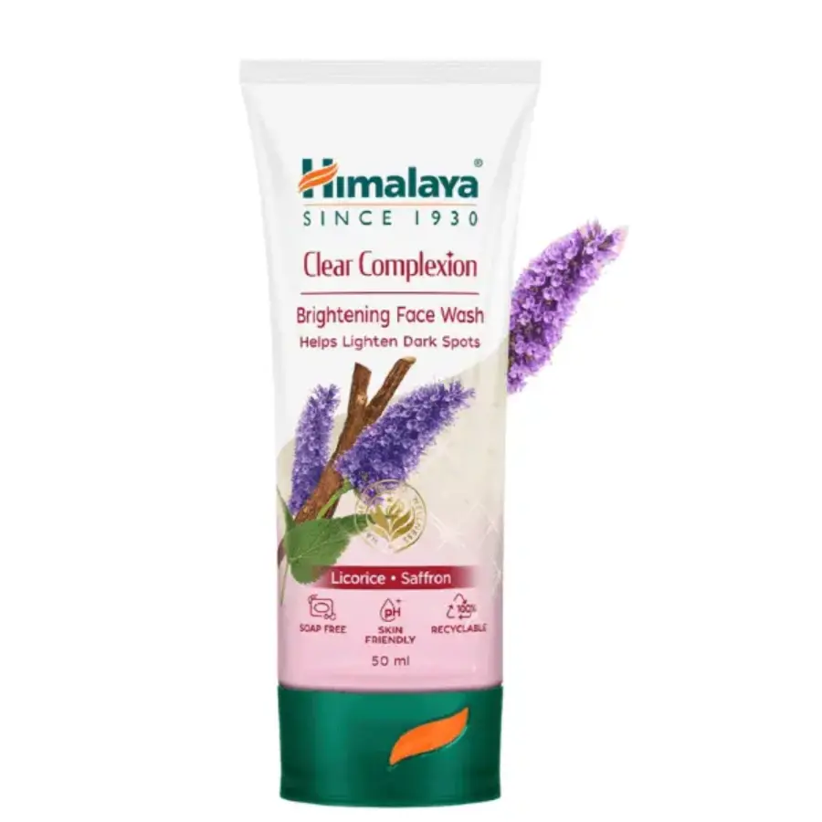 Clear Complexion BRIGHTENING FACE WASH, Himalaya (Средство для умывания ОСВЕТЛЯЮЩЕЕ, Хималайя), 50 мл.