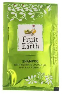 FRUIT OF THE EARTH Shampoo With Henna & Jojoba Oils HAIR FALL CONTROL, Modicare (ФРУКТЫ ЗЕМЛИ шампунь против выпадения волос с хной и маслом жожоба), 4 мл.
