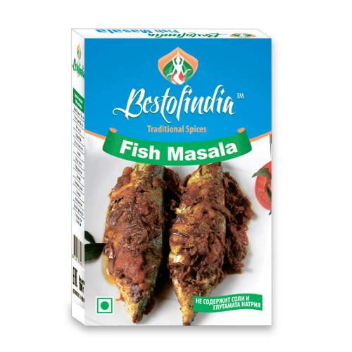 FISH MASALA Bestofindia (Смесь специй для Рыбы Фиш Масала, Бестофиндия), 100 г.