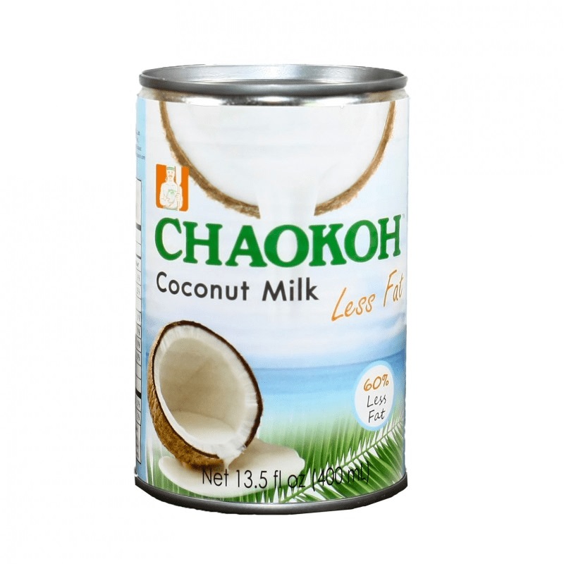 CHAOKOH Coconut Milk LESS FAT (Кокосовое молоко с пониженным содержанием жира), железная банка, 400 мл.