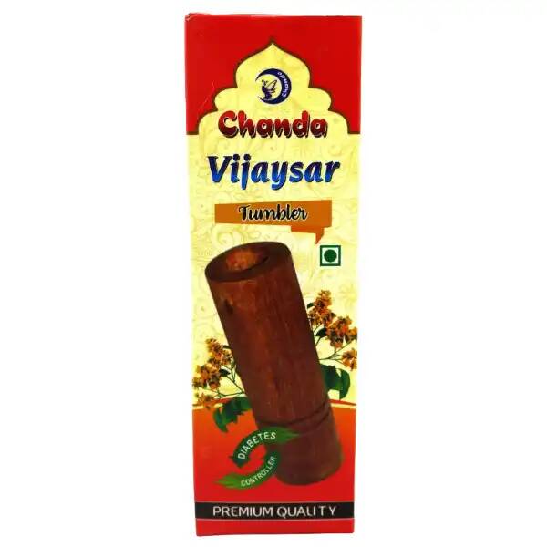WOODEN GLASS Vijaysar, Чанда (ВИДЖАЙСАР диабетический стакан, Чанда), 1 шт.