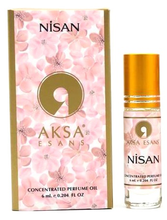 NISAN Concentrated Perfume Oil, Aksa Esans (АПРЕЛЬ турецкие роликовые масляные духи, Акса Эсанс), 6 мл.