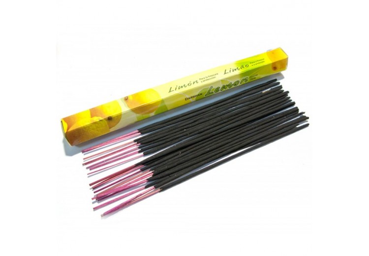 Darshan LEMON Incense Sticks (Благовония Даршан ЛИМОН), шестигранник 20 палочек.
