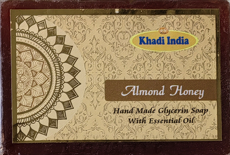 ALMOND HONEY, Khadi India (МИНДАЛЬ И МЁД глицериновое мыло ручной работы, Кхади Индия), 100 г.