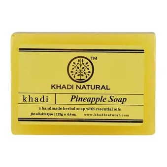 PINEAPPLE SOAP Handmade Herbal Soap With Essential Oils, Khadi Natural (АНАНАС Мыло ручной работы с эфирными маслами, Кхади), 125 г.
