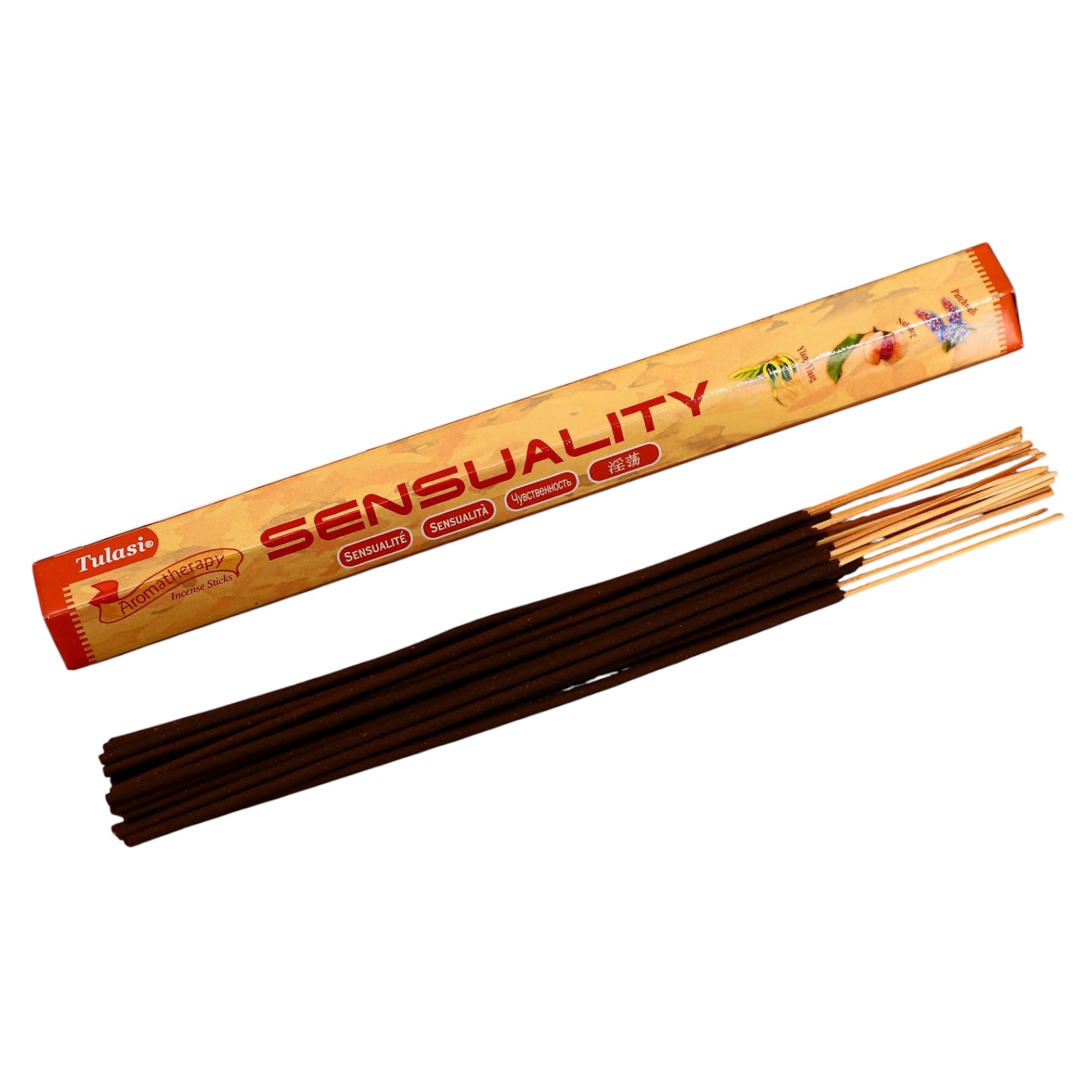 Tulasi SENSUALITY Aromatherapy Incense Sticks, Sarathi (Туласи благовония ЧУВСТВЕННОСТЬ, Саратхи), уп. 20 палочек.