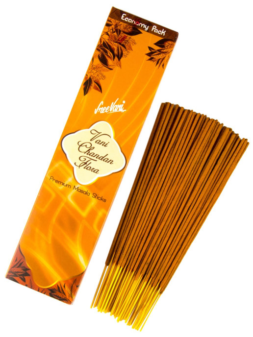 VANI CHANDAN FLORA Premium Masala Sticks, Shree Vani (ВАНИ ЧАНДАН ФЛОРА премиум масала благовония, Шри Вани), уп. 100 г.