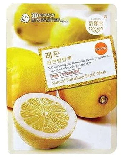 LEMON FRUIT Firming Brightening Mask, Belov (Укрепляющая и осветляющая тканевая маска для лица С ЛИМОНОМ), 38 мл.