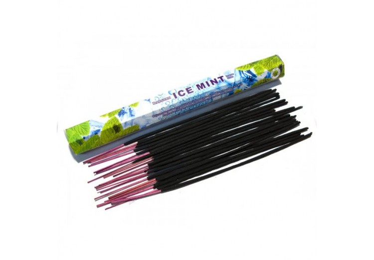 Darshan ICE MINT Incense Sticks (Благовония Даршан ЛЕДЯНАЯ МЯТА), шестигранник 20 палочек.