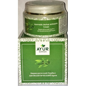 Ayurvedic Herbal Cream ANTISEPTIC, Ayur Ganga (Аюрведический хербал крем АНТИСЕПТИЧЕСКИЙ), 30 г.