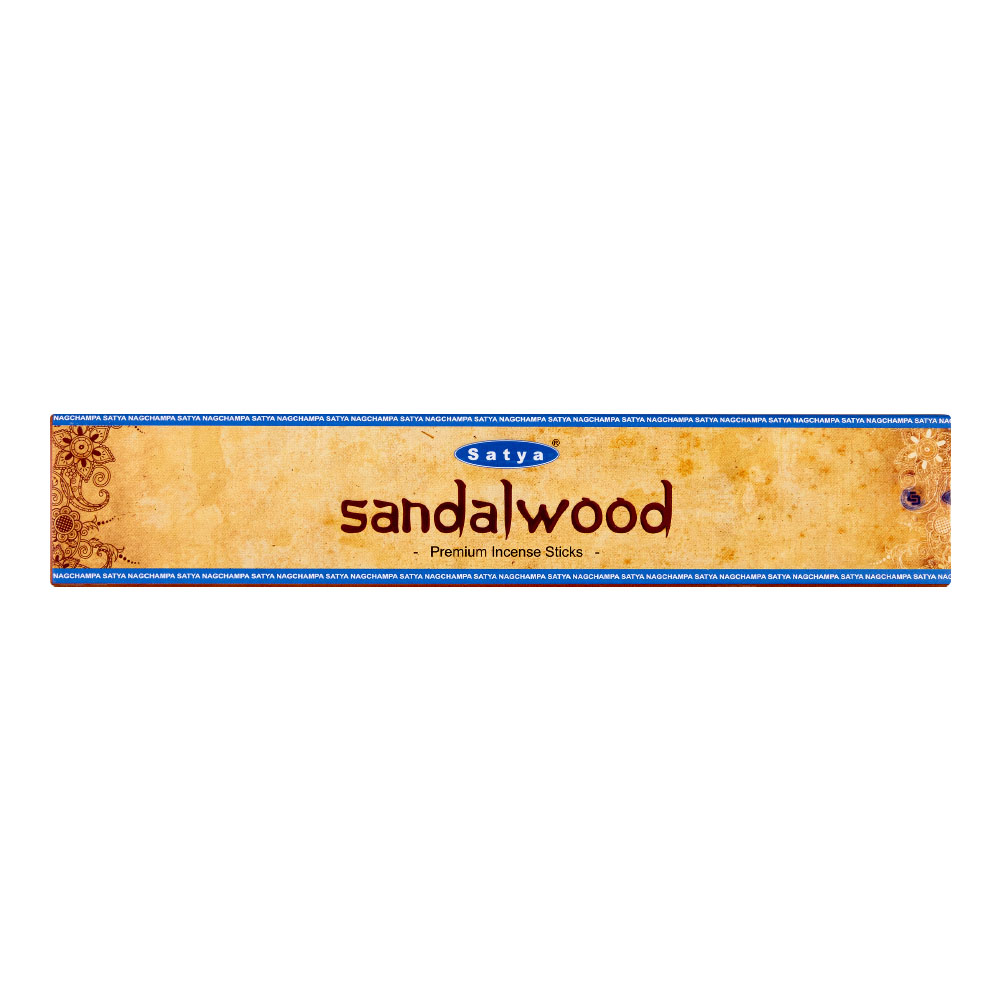 SANDALWOOD Premium Incense Sticks, Satya (САНДАЛОВОЕ ДЕРЕВО премиальные благовония, Сатья), 15 г.