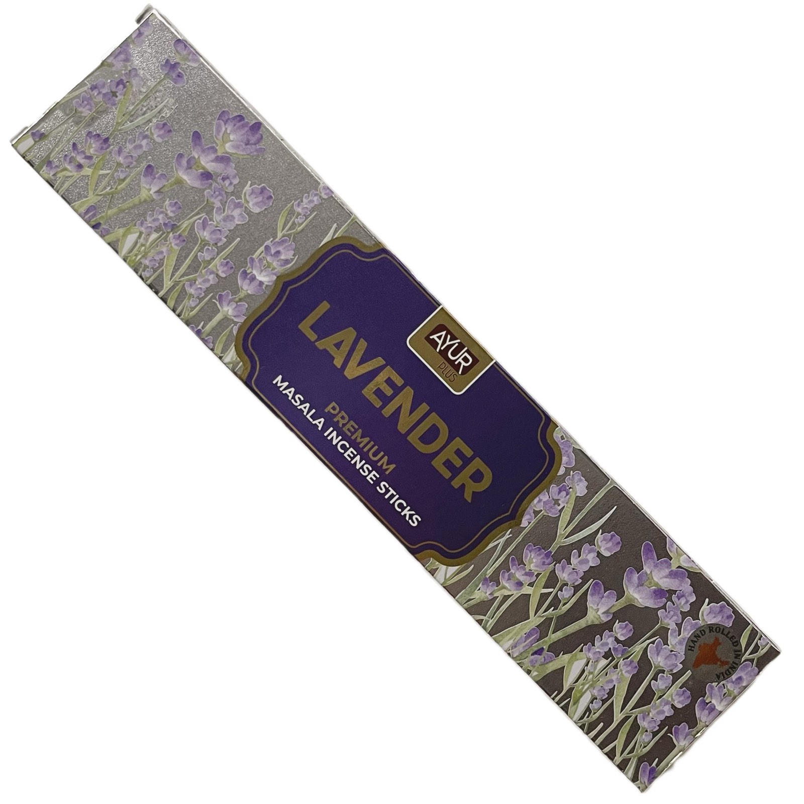 LAVENDER Premium Masala Incense Sticks, Ayur Plus (ЛАВАНДА, ароматические масала палочки премиум-класса, Аюр Плюс), 18 г.