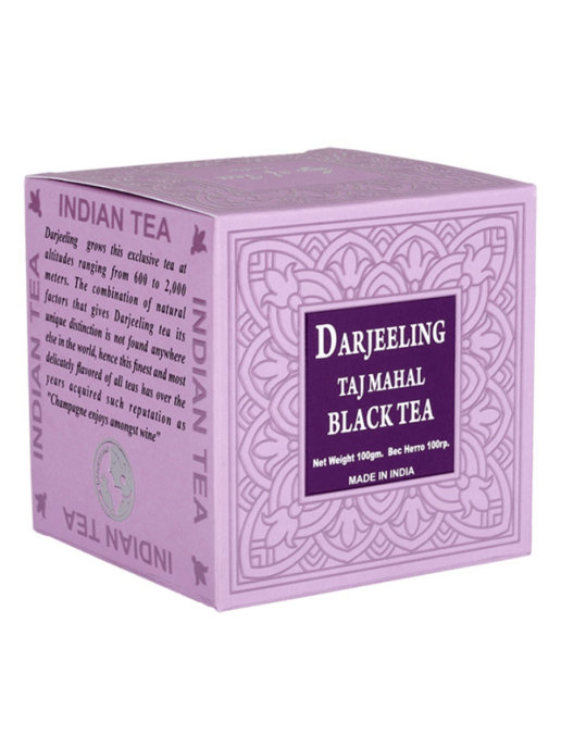 DARJEELING, Taj Mahal, BLACK TEA, Bharat Bazaar (ДАРДЖИЛИНГ, Тадж Махал, ЧЕРНЫЙ ЧАЙ, Бхарат Базар), 100 г.