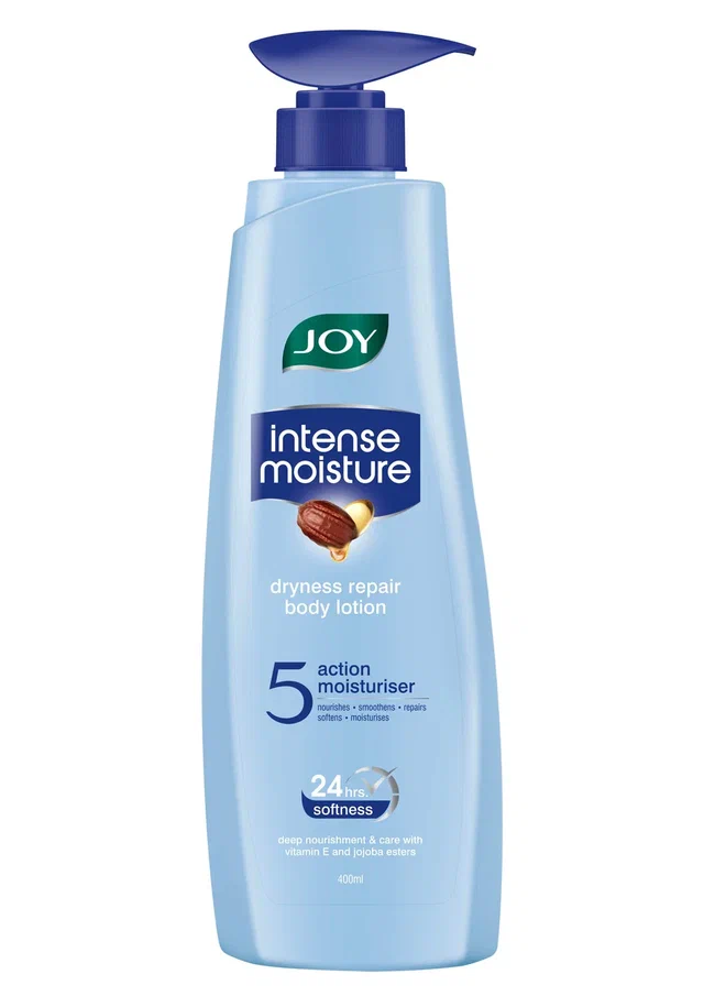 INTENSE MOISTURE dryness repair body lotion, JOY (ИНТЕНСИВНОЕ УВЛАЖНЕНИЕ лосьон для тела против сухости кожи, Джой), с дозатором, 400 мл.