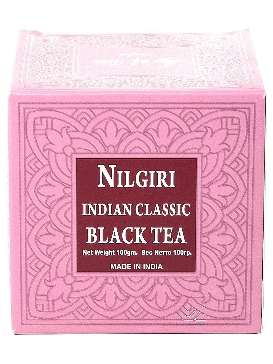 NILGIRI Indian Classic BLACK TEA, Bharat Bazaar (НИЛГИРИ Индиан Классик ЧЕРНЫЙ ЧАЙ, Бхарат Базар), 100 г.