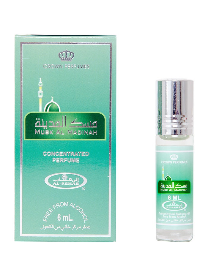 Al-Rehab Concentrated Perfume MUSK AL MADINAH (Масляные арабские духи МАСК АЛЬ МЕДИНА (унисекс) Аль-Рехаб), 6 мл.
