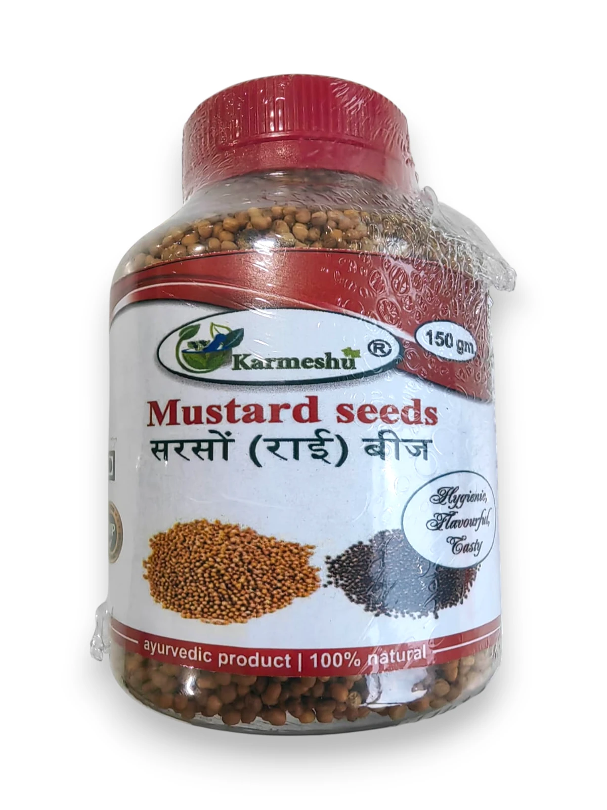 MUSTARD SEEDS, Karmeshu (ГОРЧИЦА ЖЁЛТАЯ ЦЕЛАЯ, Кармешу), 150 г.