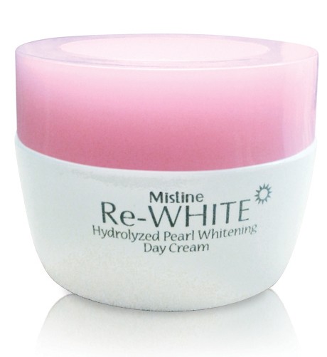 Re-WHITE Hydrolyzed Pearl Whitening DAY CREAM, Mistine (ДНЕВНОЙ ОТБЕЛИВАЮЩИЙ крем с гидролизованным жемчугом, Мистин), 30 г.