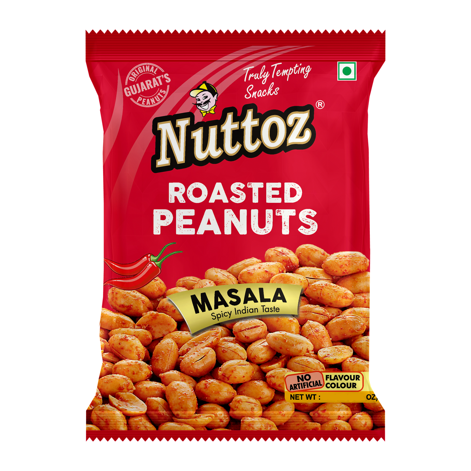 Roasted Peanuts MASALA, Nuttoz (Жареный арахис МАСАЛА пикантный индийский вкус, Наттоз), 25 г.