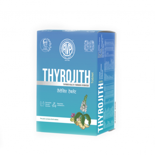 THYROJITH Tablet, AVP (ТАЙРОДЖИТ (тьяроджит) таблетки, для здоровья щитовидной железы, АВП), 100 таб.