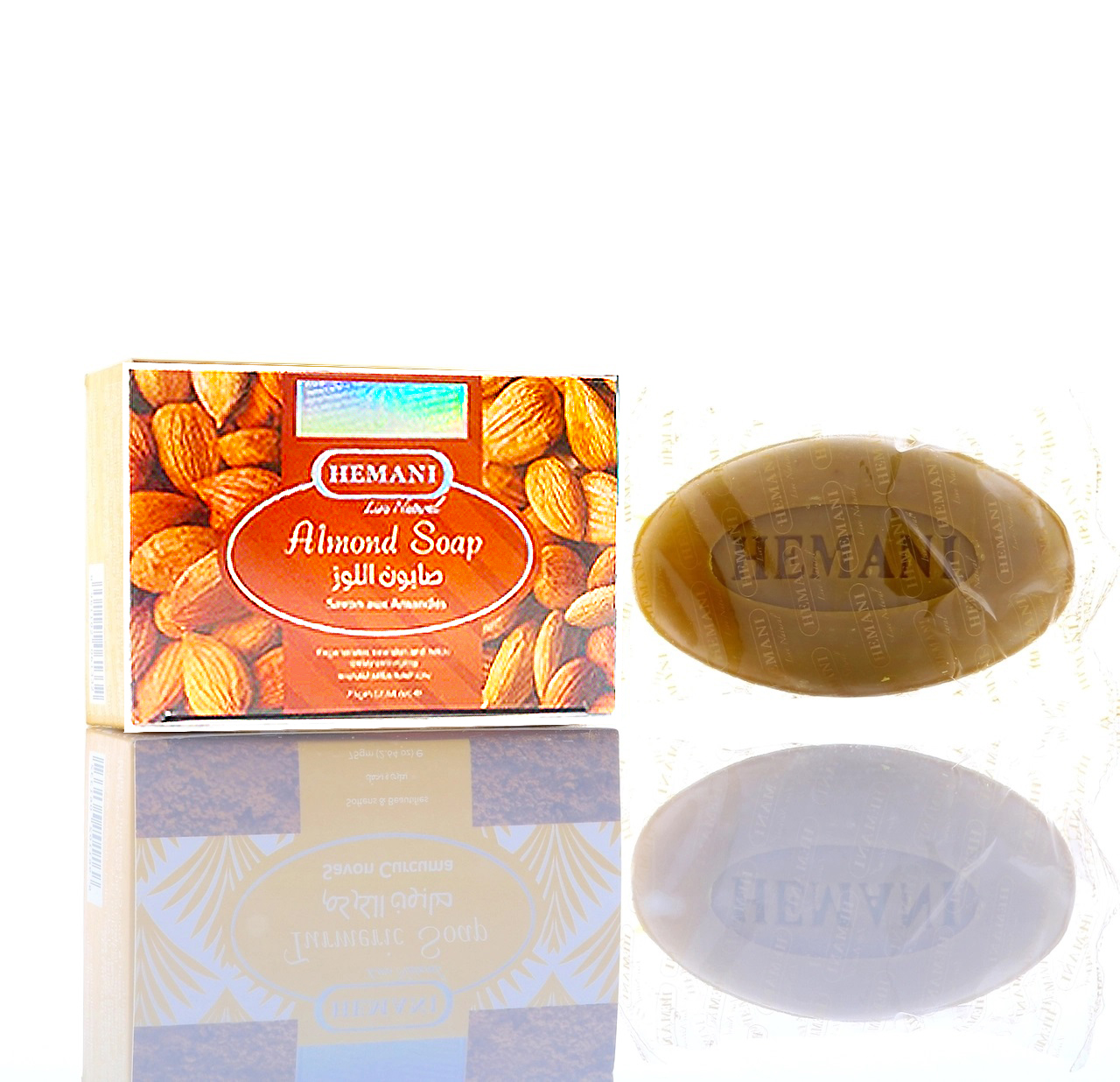 ALMOND SOAP, Hemani (МИНДАЛЬНОЕ мыло, Хемани), 75 г.