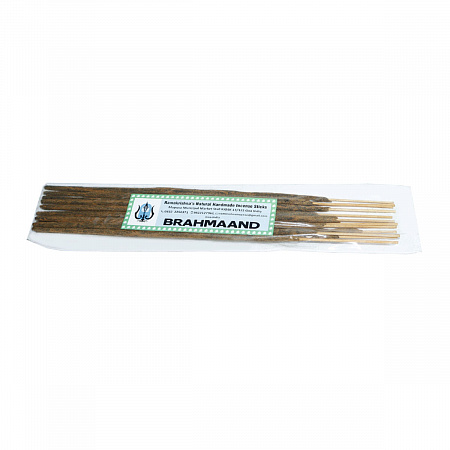 BRAHMAAND Ramakrishna's Natural Handmade Incense Sticks (БРАХМААНД натуральные благовония ручной работы, Рамакришна), 20 г.
