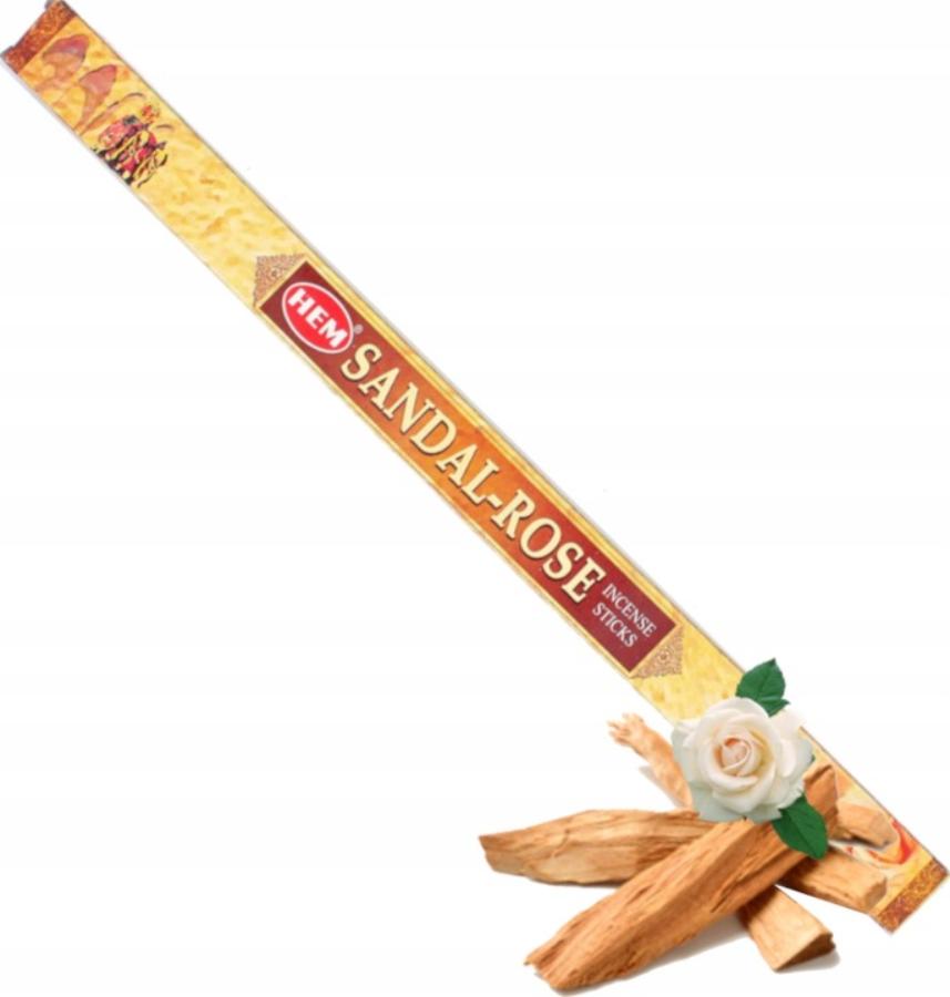 Hem Incense Sticks SANDAL ROSE (Благовония САНДАЛ РОЗА, Хем), уп. 8 палочек.