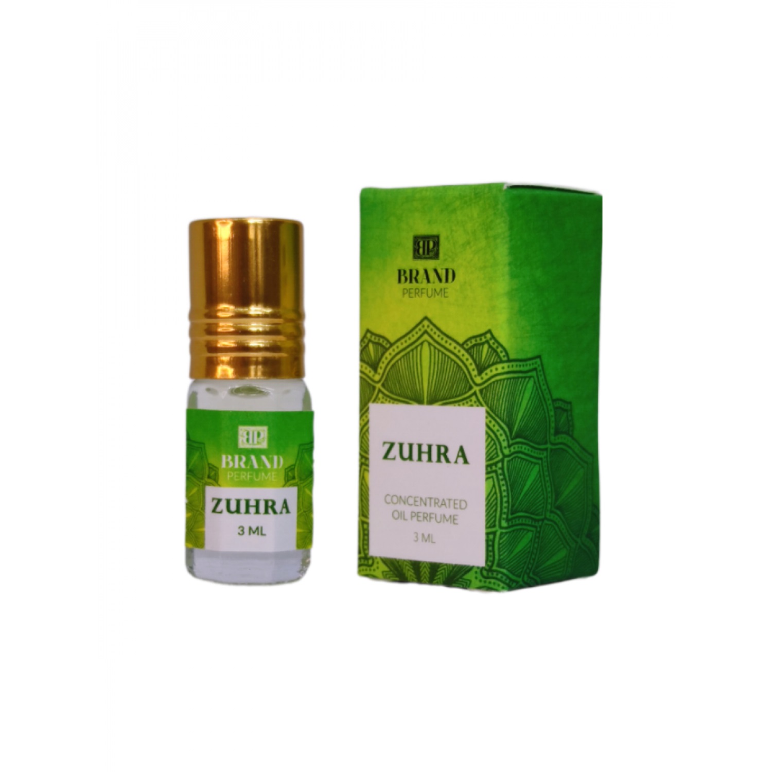 ZUHRA Concentrated Oil Perfume, Brand Perfume (Концентрированные масляные духи), ролик, 3 мл.