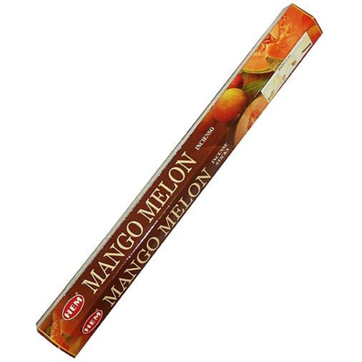 Hem Incense Sticks MANGO MELON (Благовония МАНГО ДЫНЯ, Хем), уп. 20 палочек.